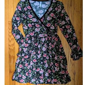 Floral Wrap Dress